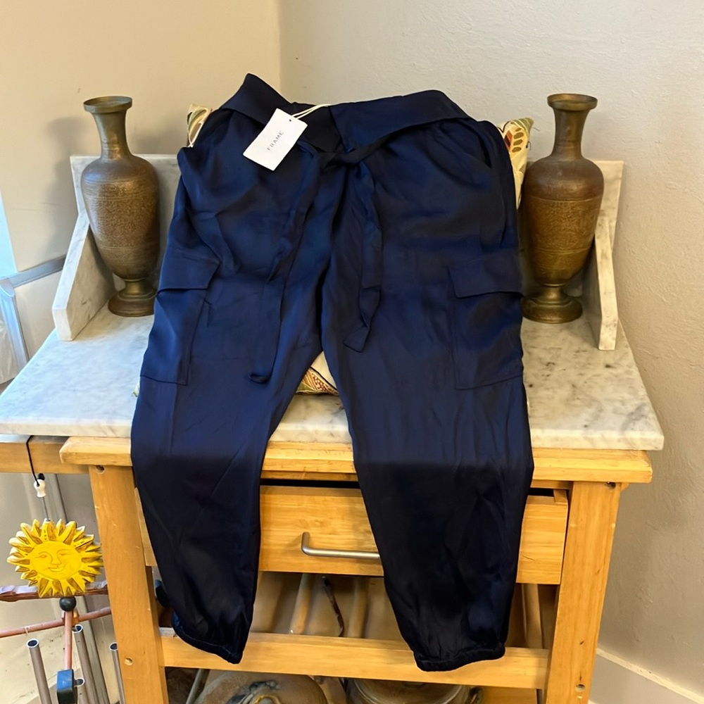 Frame Denim Navy Cargo Pants Sells For $325 Sz S!